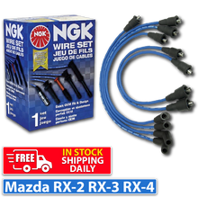 Load image into Gallery viewer, NGK Ignition Lead/Wire Set for Mazda RX-2 RX-3 RX-4(12A) RC-ZE91 55008
